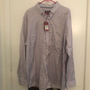 NWT Mens XXL Johnston and Murphy extreme comfort XXL dress shirt